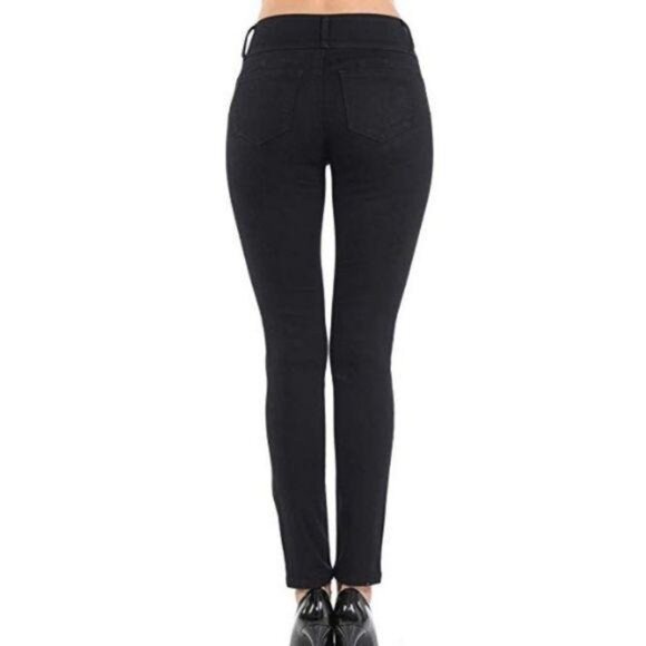 Wax Black Stretchy Butt Accent Jeans - Picture 2 of 3